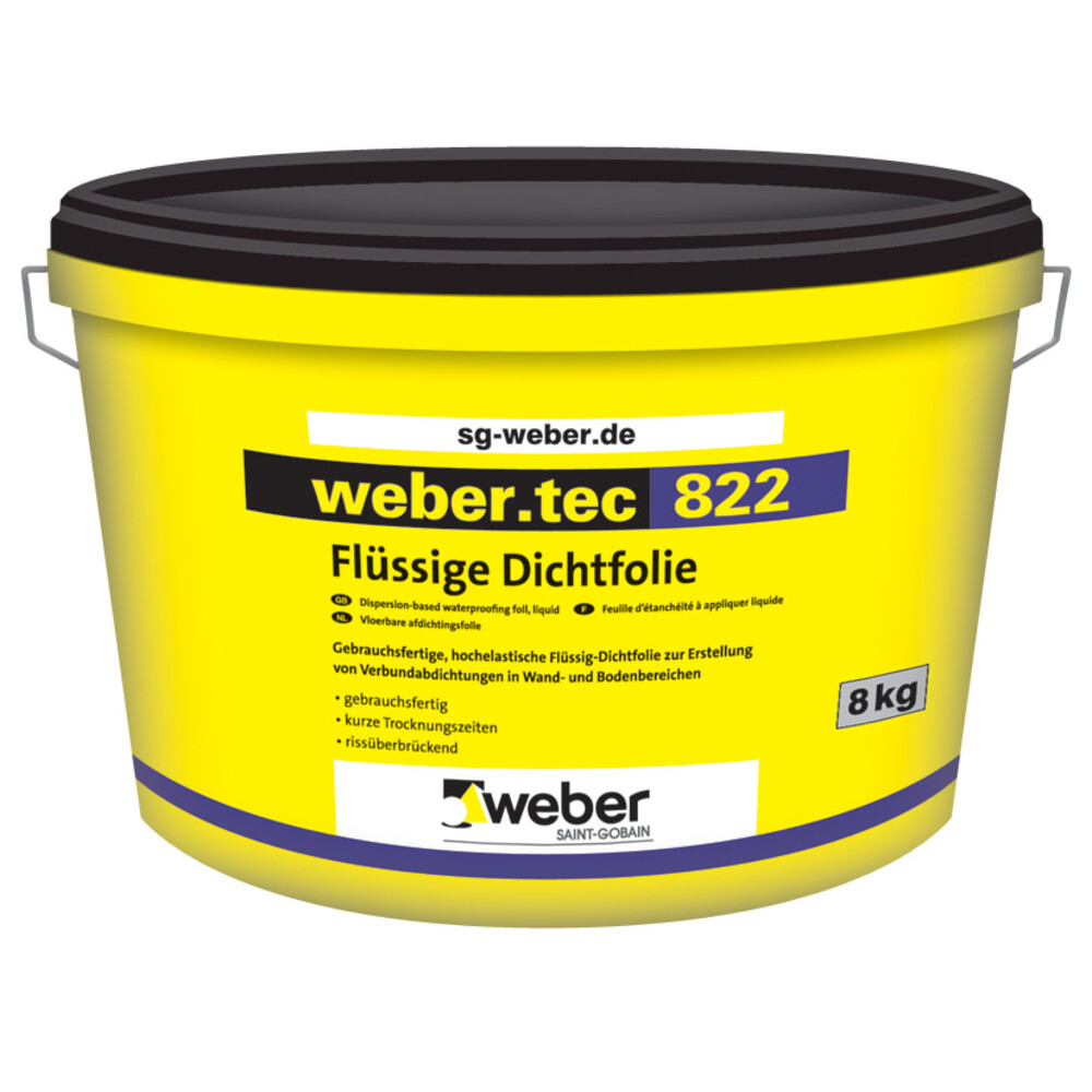 Hidroizolācija vannas istabai weber.tec 822